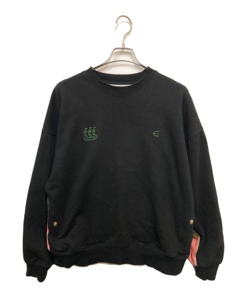 EVISEN（エビセン）EVISEN (エビセン) Selfie Crew Sweat ブラック サイズ:Ｌの古着・服飾アイテム