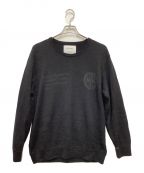 mout recon tailor×THE INOUE BROTHERSマウトリーコンテーラー×イノウエブラザーズ）の古着「BABY ALPACA CREW NECK」｜ブラック