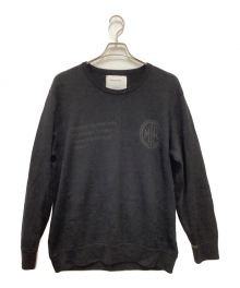 mout recon tailor×THE INOUE BROTHERS（マウトリーコンテーラー×イノウエブラザーズ）の古着「BABY ALPACA CREW NECK」｜ブラック