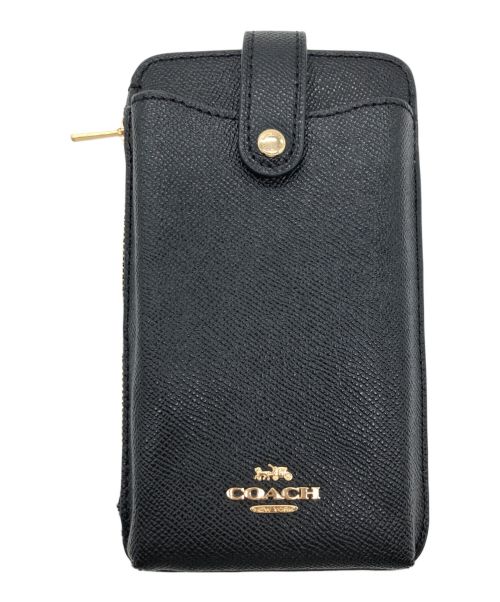 COACH（コーチ）COACH (コーチ) スマホショルダーポーチ ブラックの古着・服飾アイテム