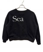 WIND AND SEAウィンド アンド シー）の古着「クルーネックスウェット」｜ブラック