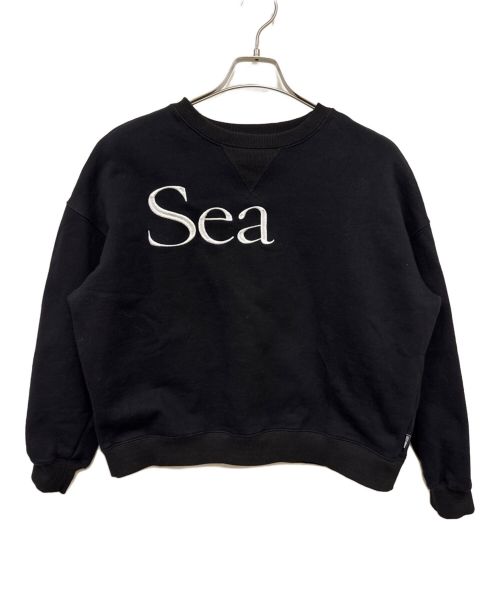 WIND AND SEA（ウィンド アンド シー）WIND AND SEA (ウィンド アンド シー) クルーネックスウェット ブラック サイズ:SIZE Sの古着・服飾アイテム