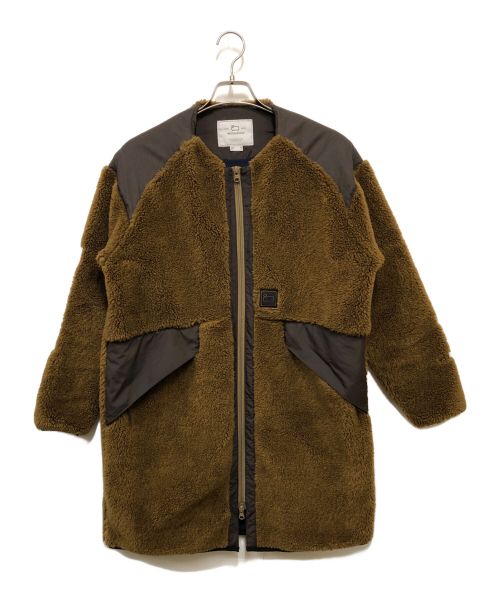 WOOLRICH（ウールリッチ）WOOLRICH (ウールリッチ) テラパイルフリースロングジャケット ブラウン サイズ:S(EU)の古着・服飾アイテム