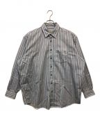 Acne studiosアクネ ストゥディオス）の古着「Oversized Striped Shirt」｜スカイブルー×レッド