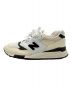 NEW BALANCE (ニューバランス) スニーカー ベージュ×ブラック サイズ:30cm：12000円