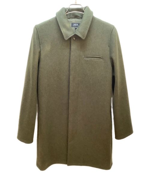 A.P.C.（アーペーセー）A.P.C. (アー・ペー・セー) チェスターコート オリーブ サイズ:Mの古着・服飾アイテム