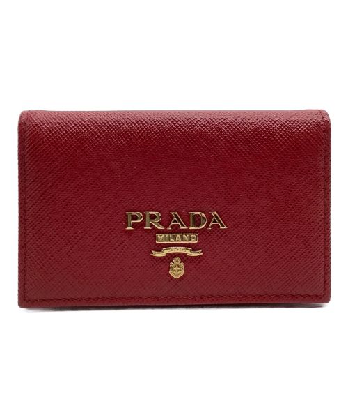 PRADA（プラダ）PRADA (プラダ) カードケース レッドの古着・服飾アイテム