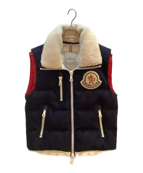 MONCLER（モンクレール）MONCLER (モンクレール) ダウンベスト ネイビー サイズ:1の古着・服飾アイテム