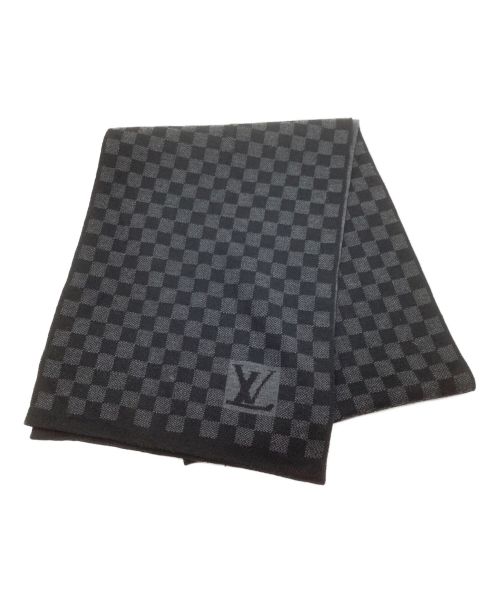 LOUIS VUITTON（ルイ ヴィトン）LOUIS VUITTON (ルイ ヴィトン) ダミエ マフラー ブラックの古着・服飾アイテム