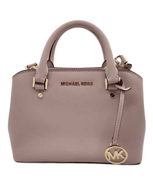 MICHAEL KORS（マイケルコース）MICHAEL KORS (マイケルコース) 2WAYバッグ ピンクの古着・服飾アイテム