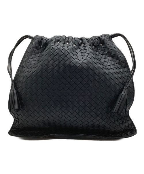 BOTTEGA VENETA（ボッテガベネタ）BOTTEGA VENETA (ボッテガベネタ) ショルダーバッグ ブラックの古着・服飾アイテム