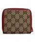 GUCCI (グッチ) 2つ折り財布 ベージュ×レッド：12800円