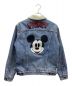 LEVI'S (リーバイス) MICKEY MOUSE (ミッキーマウス) デニムジャケット ブルー サイズ:M：11800円