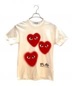 PLAY COMME des GARCONSプレイ コムデギャルソン）の古着「カットソー」｜ホワイト