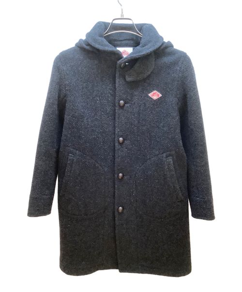 DANTON（ダントン）DANTON (ダントン) WOOL MOSSER フード付きロングコート グレー サイズ:34の古着・服飾アイテム