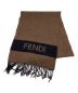 FENDI (フェンディ) ウールマフラー ブラウン：10000円