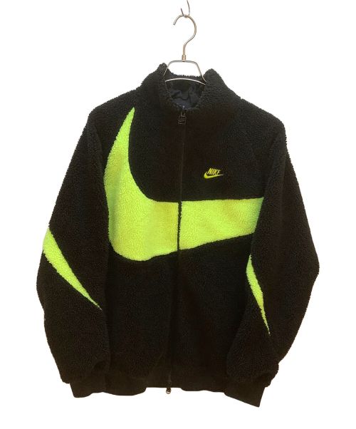 NIKE（ナイキ）NIKE (ナイキ) フリースジャケット ブラック×イエロー サイズ:Mの古着・服飾アイテム