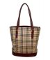 BURBERRY (バーバリー) トートバッグ ベージュ×レッド：27000円