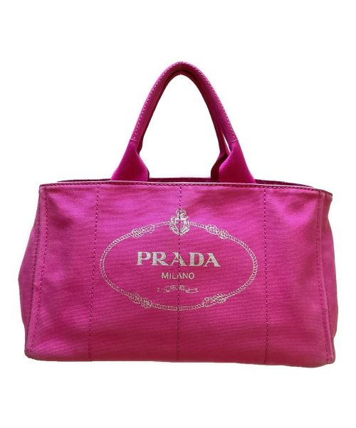 PRADA（プラダ）PRADA (プラダ) キャンバストートバッグ/カナパ ピンクの古着・服飾アイテム