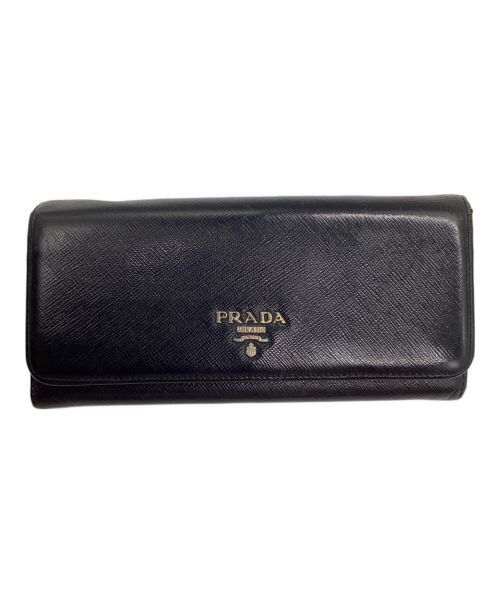 PRADA（プラダ）PRADA (プラダ) 長財布 ブラックの古着・服飾アイテム