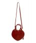 Vivienne Westwood RED LABEL (ヴィヴィアンウエストウッドレッドレーベル) ハート型ハンドバッグ レッド×ゴールド：18000円