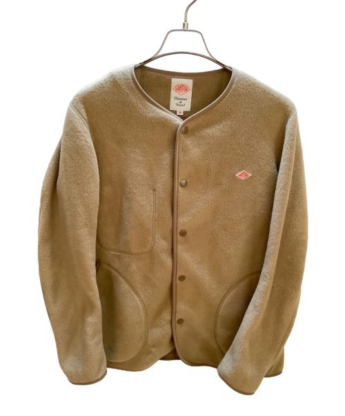 DANTON（ダントン）DANTON (ダントン) FLEECE COLLARLESS JACKET カーキ サイズ:Mの古着・服飾アイテム