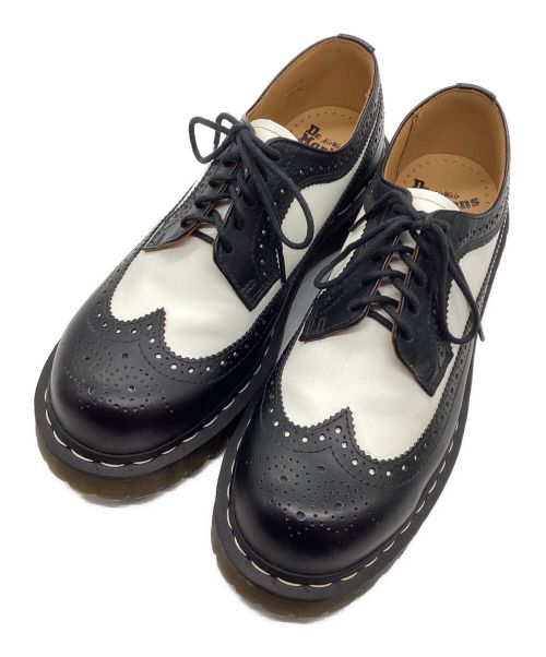 Dr.Martens（ドクターマーチン）Dr.Martens (ドクターマーチン) チャッカーブーツ ブラック×ホワイト サイズ:26cmの古着・服飾アイテム