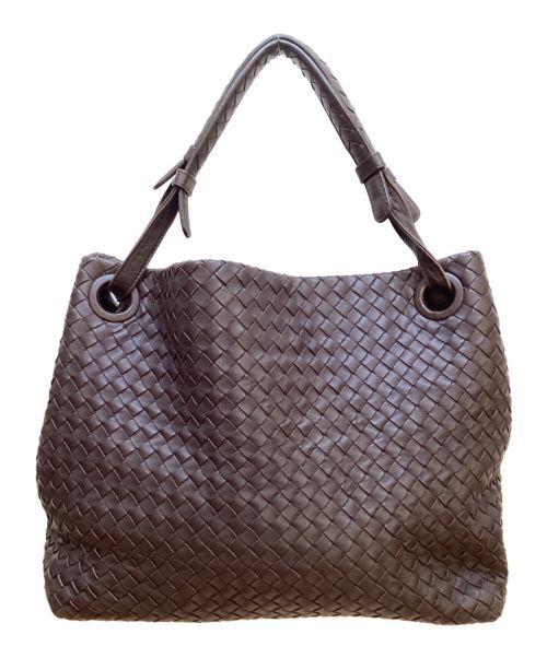 BOTTEGA VENETA（ボッテガベネタ）BOTTEGA VENETA (ボッテガベネタ) ハンドバッグ ブラウンの古着・服飾アイテム