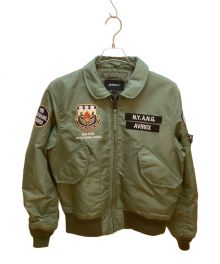 AVIREX（アヴィレックス）の古着「NEWYORK AIR NATIONAL GUARD」｜オリーブ