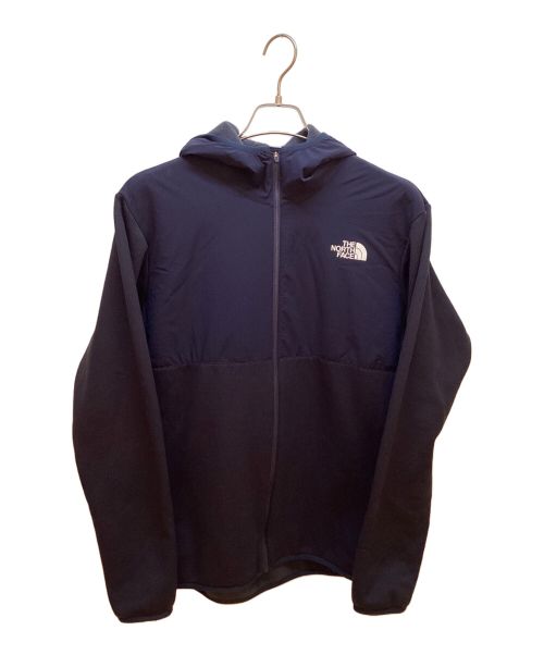 THE NORTH FACE（ザ ノース フェイス）THE NORTH FACE (ザ ノース フェイス) ハイブリッドナイロンフリースフーディ ネイビー サイズ:XLの古着・服飾アイテム