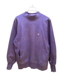 Champion（チャンピオン）の古着「ラグランハイネックスウェット」｜パープル