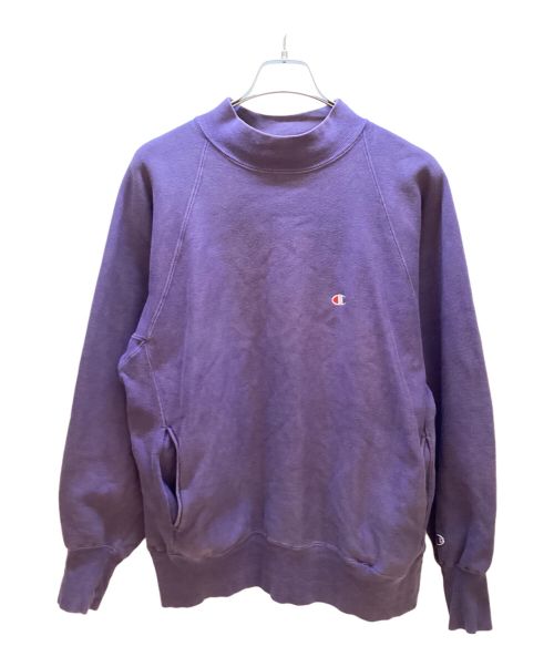 Champion（チャンピオン）Champion (チャンピオン) ラグランハイネックスウェット パープル サイズ:Lの古着・服飾アイテム