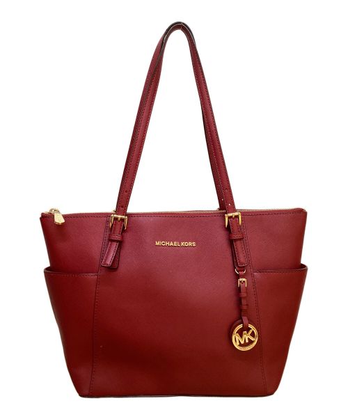 MICHAEL KORS（マイケルコース）MICHAEL KORS (マイケルコース) トートバッグ レッドの古着・服飾アイテム