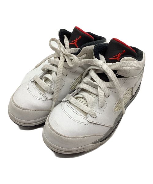 NIKE（ナイキ）NIKE (ナイキ) JORDAN 5 RETRO ホワイト サイズ:16cmの古着・服飾アイテム