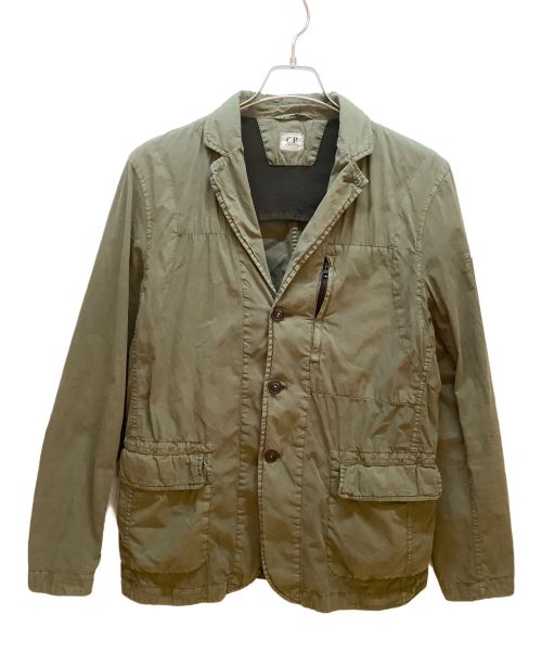 C.P COMPANY（シーピーカンパニー）C.P COMPANY (シーピーカンパニー) コットンナイロンテーラードジャケット オリーブ サイズ:SIZE Lの古着・服飾アイテム