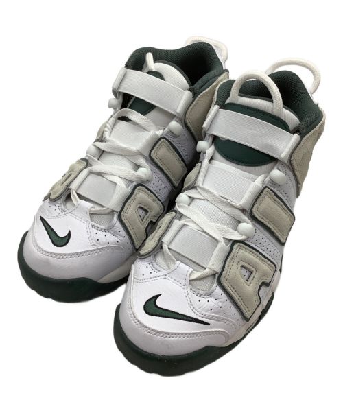 NIKE（ナイキ）NIKE (ナイキ) AIR MORE UPTEMPO '96 WHITE/SEA GLASS-VINTAGE GREEN グリーン×ホワイト サイズ:26cmの古着・服飾アイテム