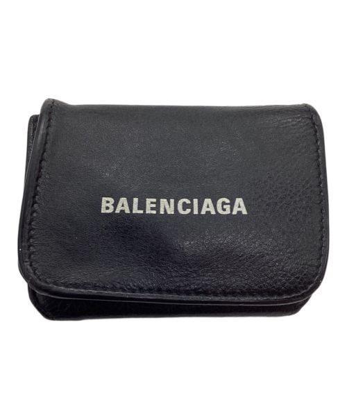 BALENCIAGA（バレンシアガ）BALENCIAGA (バレンシアガ) 3つ折り財布 ブラックの古着・服飾アイテム