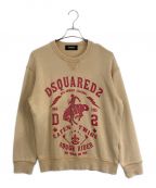 DSQUARED2ディースクエアード）の古着「DSQUARED2 スウェット」｜ベージュ