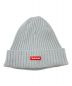 SUPREME（シュプリーム）の古着「Overdyed Ribbed Small Box Logo Beanie Cap」｜グレー