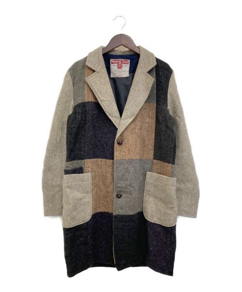 Harris Tweed（ハリスツイード）Harris Tweed (ハリスツイード) パッチワークコート ベージュ サイズ:-の古着・服飾アイテム