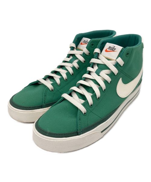 NIKE（ナイキ）NIKE (ナイキ) NIKE COURT LEGACY CNVS MID グリーン サイズ:US 9.5の古着・服飾アイテム