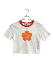 Lily Brown×MARY QUANT（リリーブラウン×マリークヮント）の古着「Lily Brown × MARY QUANT リンガーTシャツ」｜ホワイト