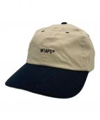 WTAPSダブルタップス）の古着「WTAPS キャップ」｜ベージュ×ブラック