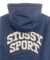 中古・古着 stussy (ステューシー) Champion (チャンピオン) stussy×Champion ベンチコート ネイビー サイズ:S：8800円