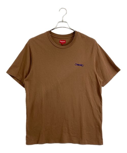 SUPREME（シュプリーム）SUPREME (シュプリーム) SUPREME Washed HANDSTYLES S/S ブラウン サイズ:Lの古着・服飾アイテム