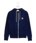 maison kitsune（メゾンキツネ）の古着「MAISON KITSUNE CHILLAX FOX PATCH ZIPPED HOODIE」｜ネイビー