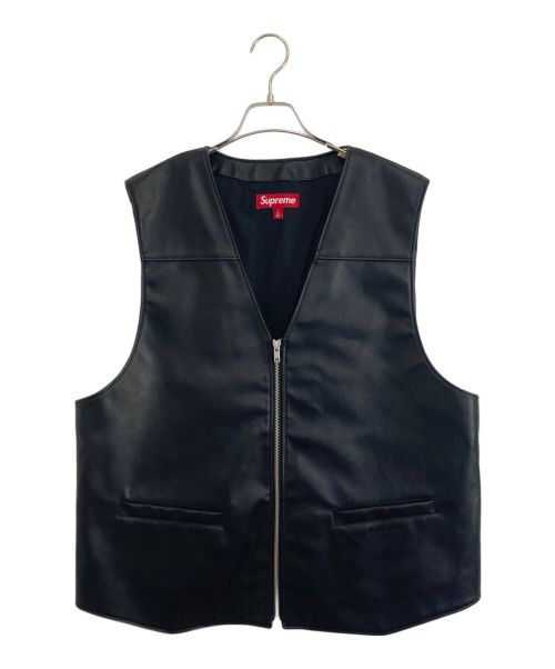 SUPREME（シュプリーム）SUPREME (シュプリーム) Supreme Toy Machine Faux Leather Vest ブラック サイズ:Lの古着・服飾アイテム