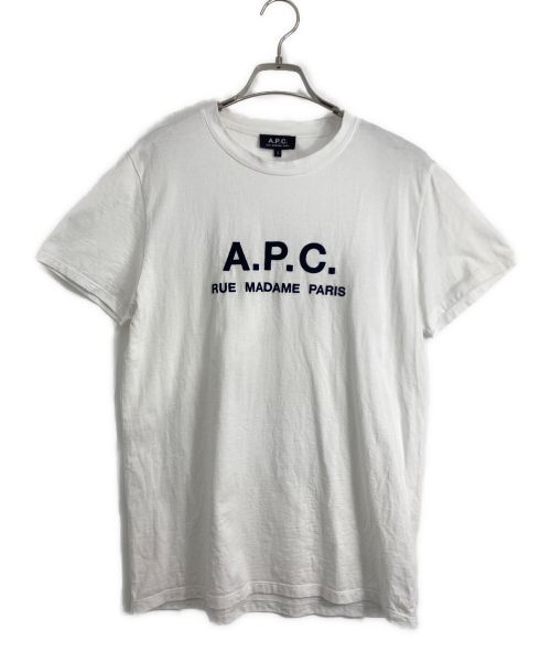 A.P.C.（アーペーセー）A.P.C. (アーペーセー) 半袖カットソー ホワイト サイズ:Sの古着・服飾アイテム