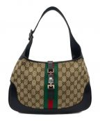 GUCCIグッチ）の古着「GUCCI GG ショルダーバッグ ハンドバッグ」｜ベージュ