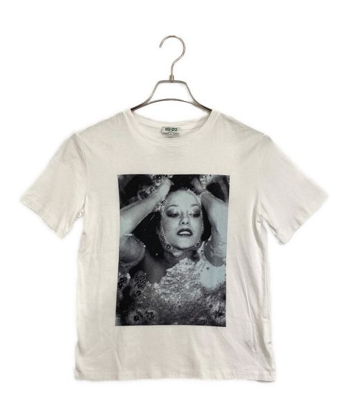 KENZO（ケンゾー）KENZO (ケンゾー) Pat Cleveland Tシャツ ホワイト サイズ:XSの古着・服飾アイテム